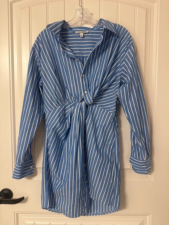 Steve Madden Dresses & Skirts - Steve Madden Women's Blue and White Dress